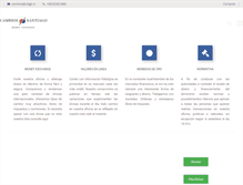 Tablet Screenshot of cambiosantiago.cl